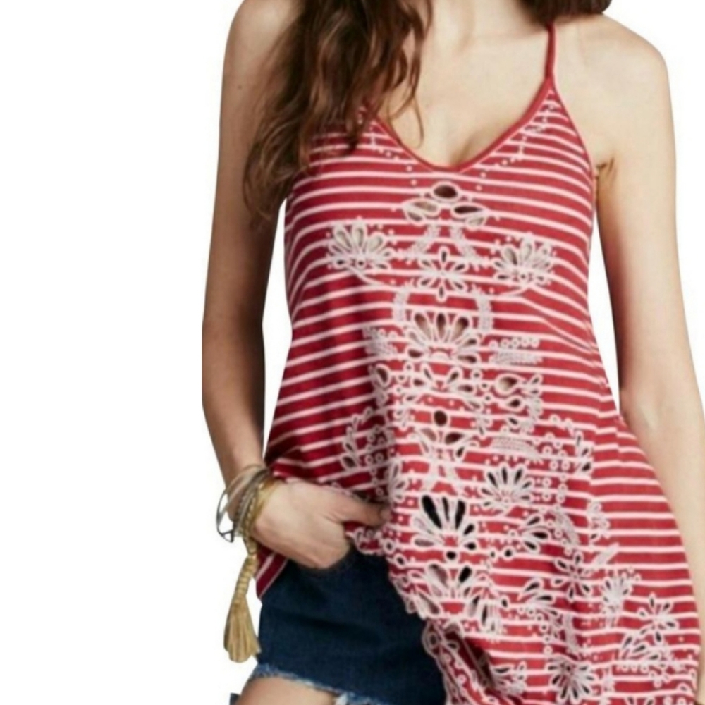 Free People Lace Up Tank Size Small